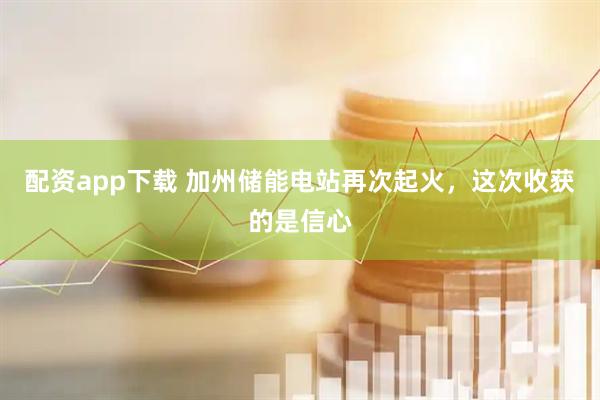 配资app下载 加州储能电站再次起火，这次收获的是信心